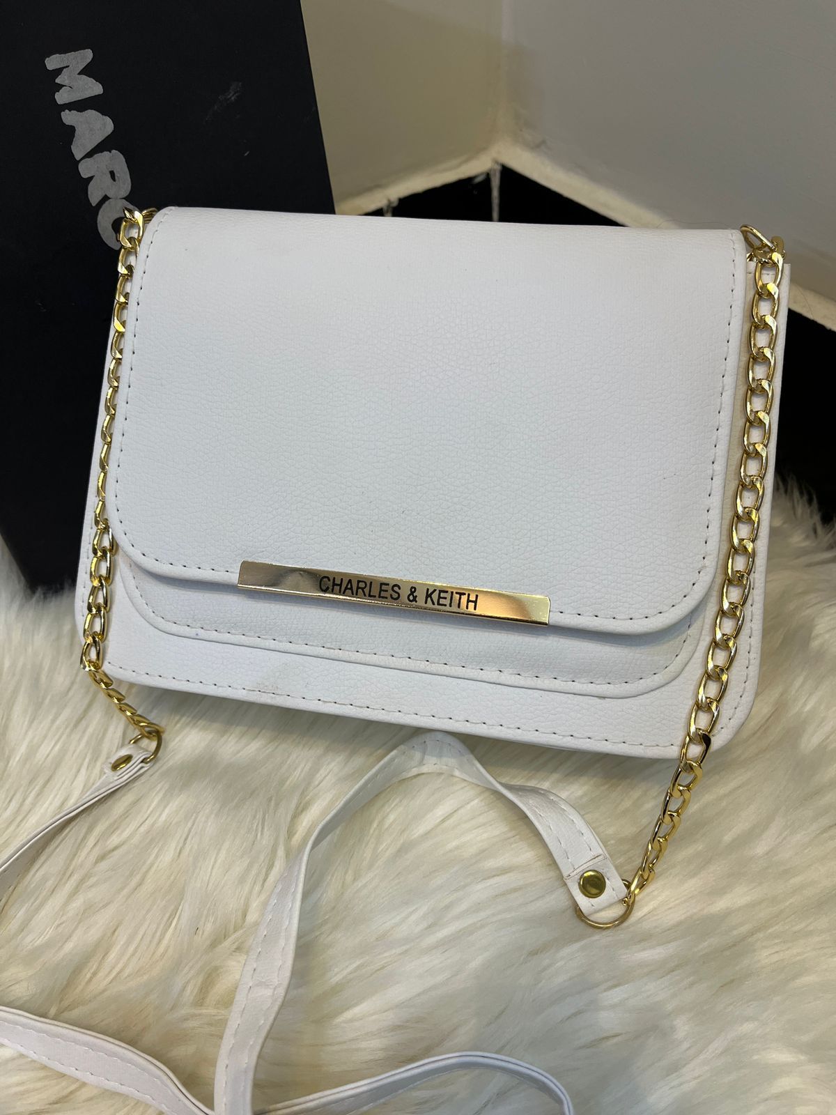 Charles & Keith Elegant Chain Sling Bag