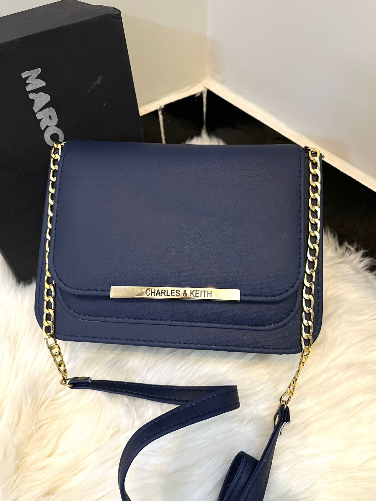 Charles & Keith Elegant Chain Sling Bag